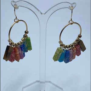 Pair of dangle earrings